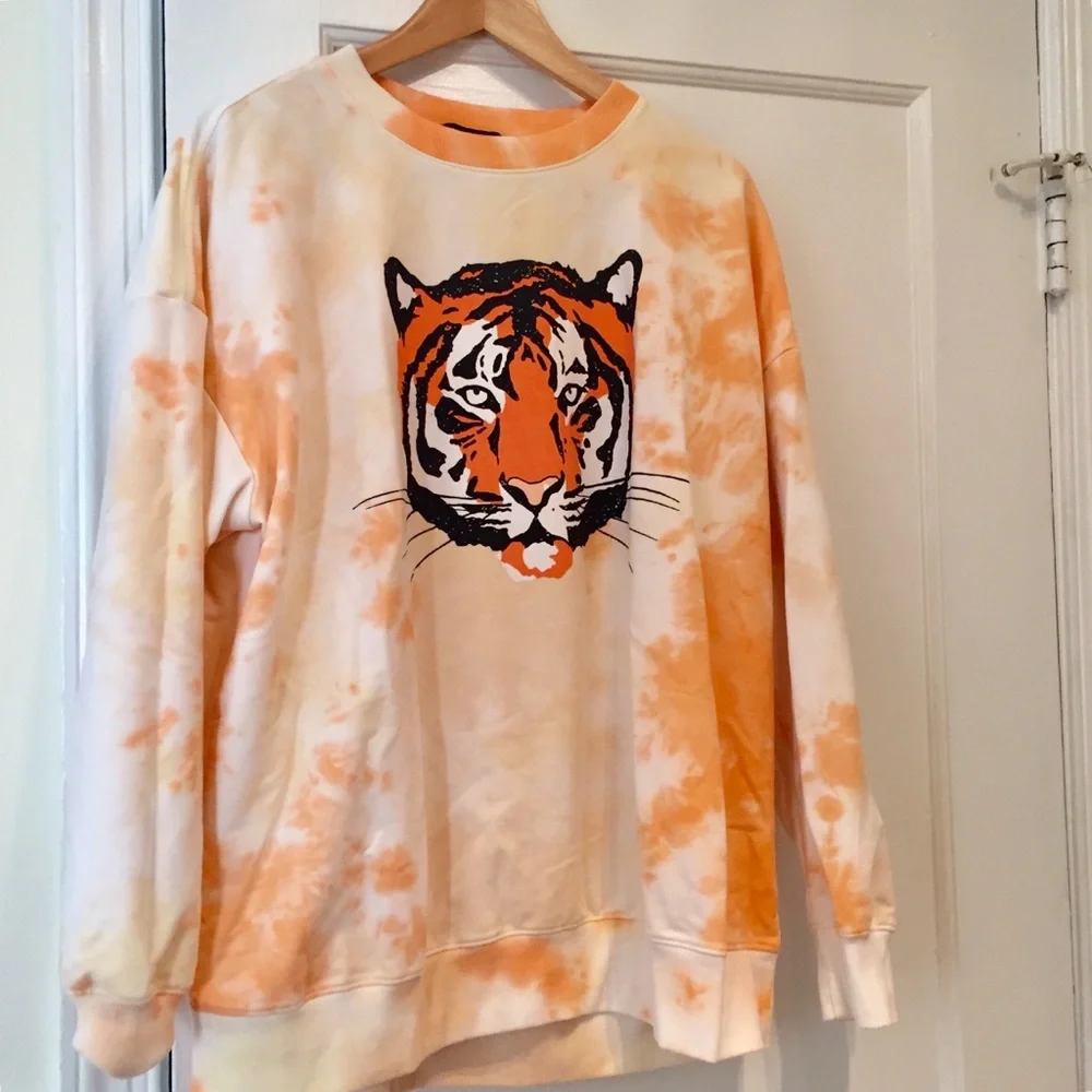Wildfox La Tigre Roadtrip Tie Dye Sweatshirt - Picture 2 of 5